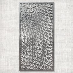  Оригинальный настенный декор  400×800 мм «Мятая сетка» («Crumpled Mesh»)