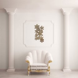  Настенный декор для гостиной 400×800 мм «Весёлые снежинки» («Funny SnowFlakes»)