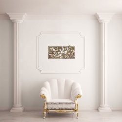 Панно 600×300 мм «Цветы на стене» («Flowers on Wall»)