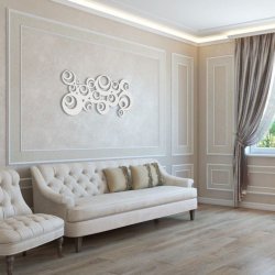 Панно 800×400 мм «Завитушное облако» («Curly Cloud»)