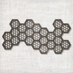 Панно 800×400 мм «Техносоты» («Techno Honeycomb»)