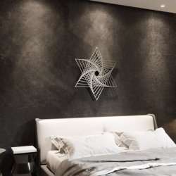 Украшение для стены из металла «Меркаба Вихрь» («Star»)
