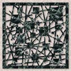 Панно 1000×1000 мм «Соломка с квадратами» («Straw with squares»)