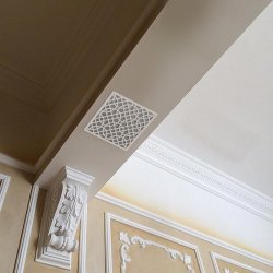 Вентиляционная решётка 300×300 мм «Сетка и шестигранники» («Mesh and honeycomb»)