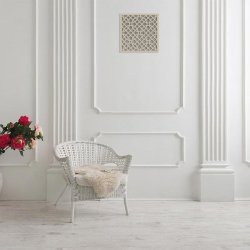 Вентиляционная решётка 300×300 мм «Сетка и шестигранники» («Mesh and honeycomb»)