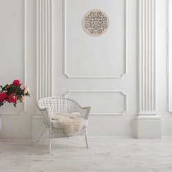 Вентиляционная решётка Ø 180 мм «Цветы по кругу» («Flowers in Round»)