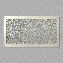 Вентиляционная решётка 300×150 мм «Мелкая цветочная» («Small Floral»)