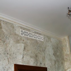Вентиляционная решётка 500×100 мм «Квадратный цветок» («Square Flower»)