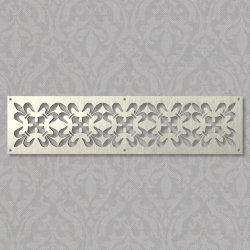 Вентиляционная решётка 500×100 мм «Квадратный цветок» («Square Flower»)