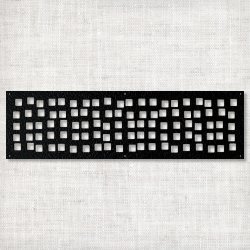 Вентиляционная решётка 600×150 мм «Квадратики» («Squares»)