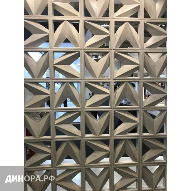 Межкомнатная перегородка из блока сборная 1200×3000 мм 20