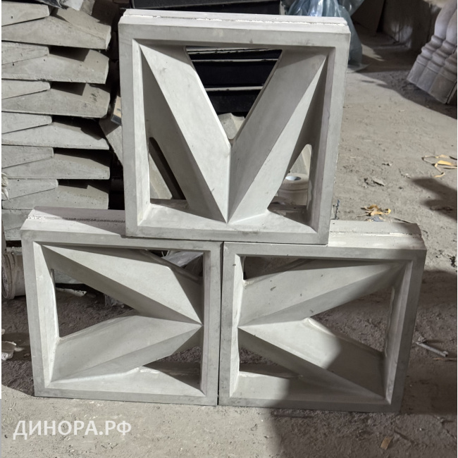 Блок декоративный 433*433*70 мм