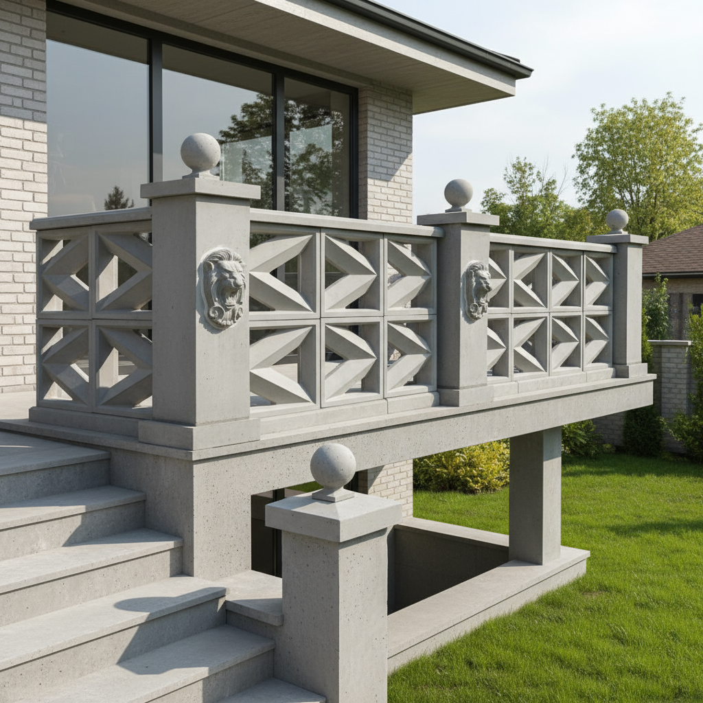 Балюстрада из блока декоративного