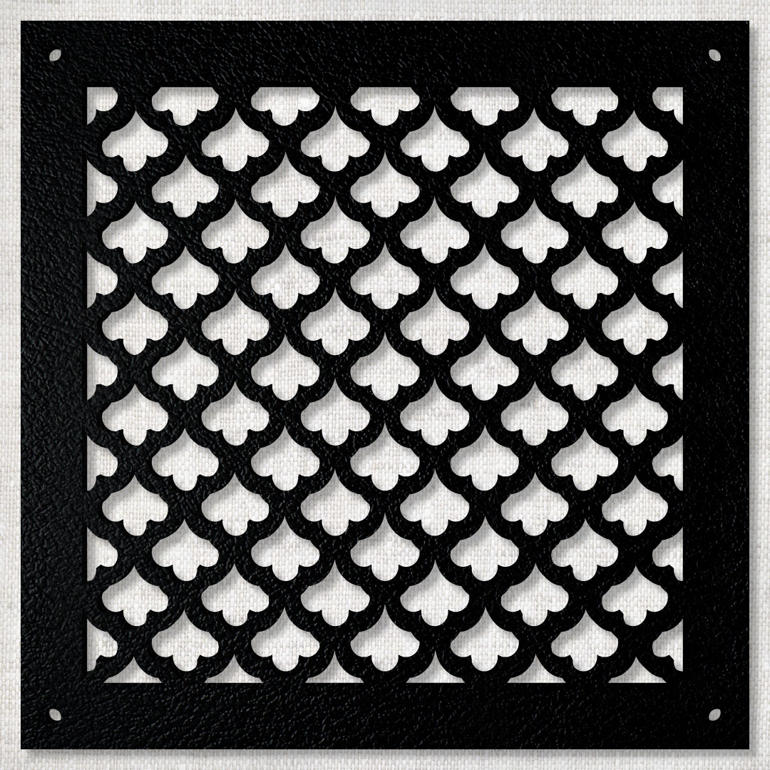 Вентиляционная решётка 150×150 мм «Чешуя» («Squama»)