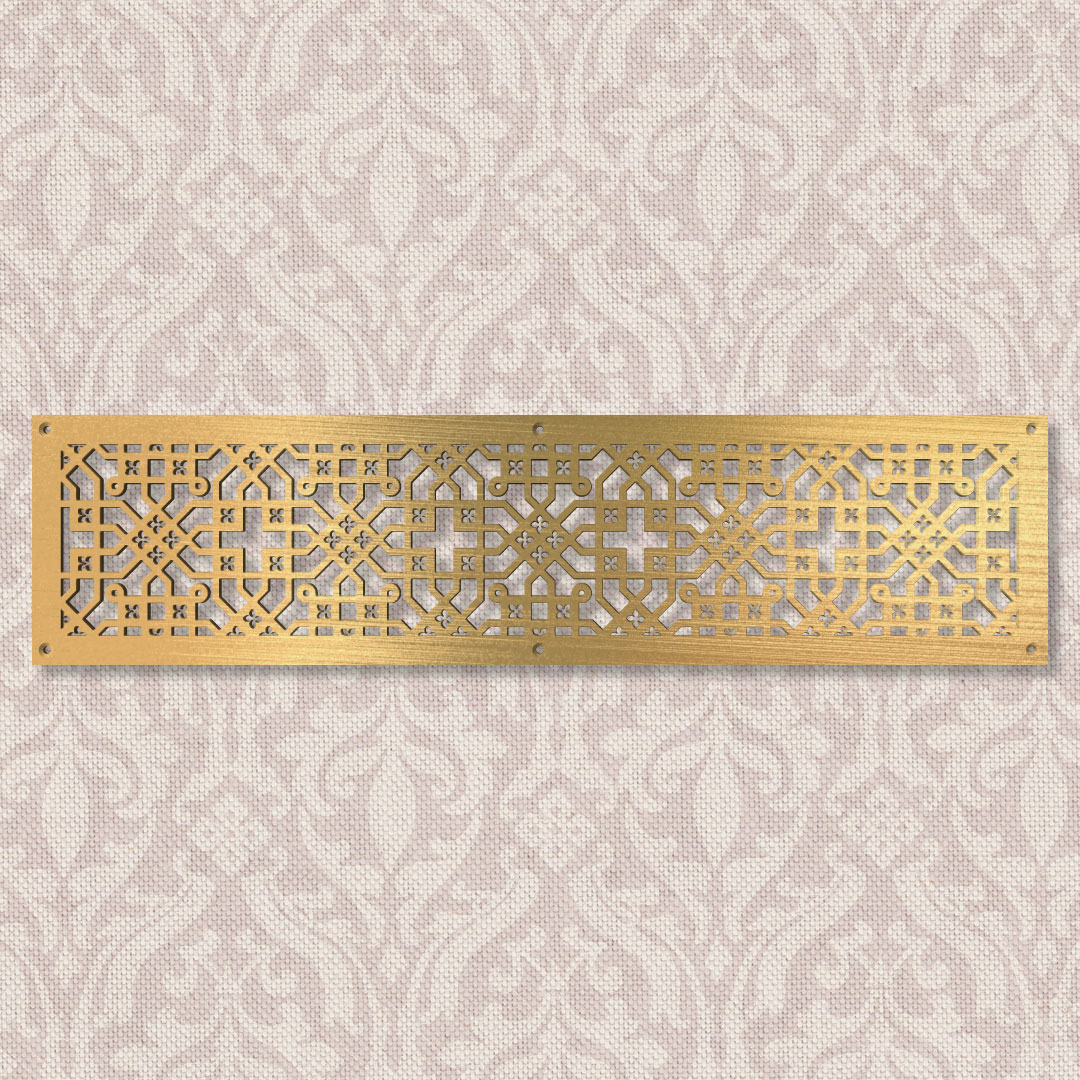 Вентиляционная решётка 500×100 мм «Арабский орнамент 02» («Arabian Pattern 02»)