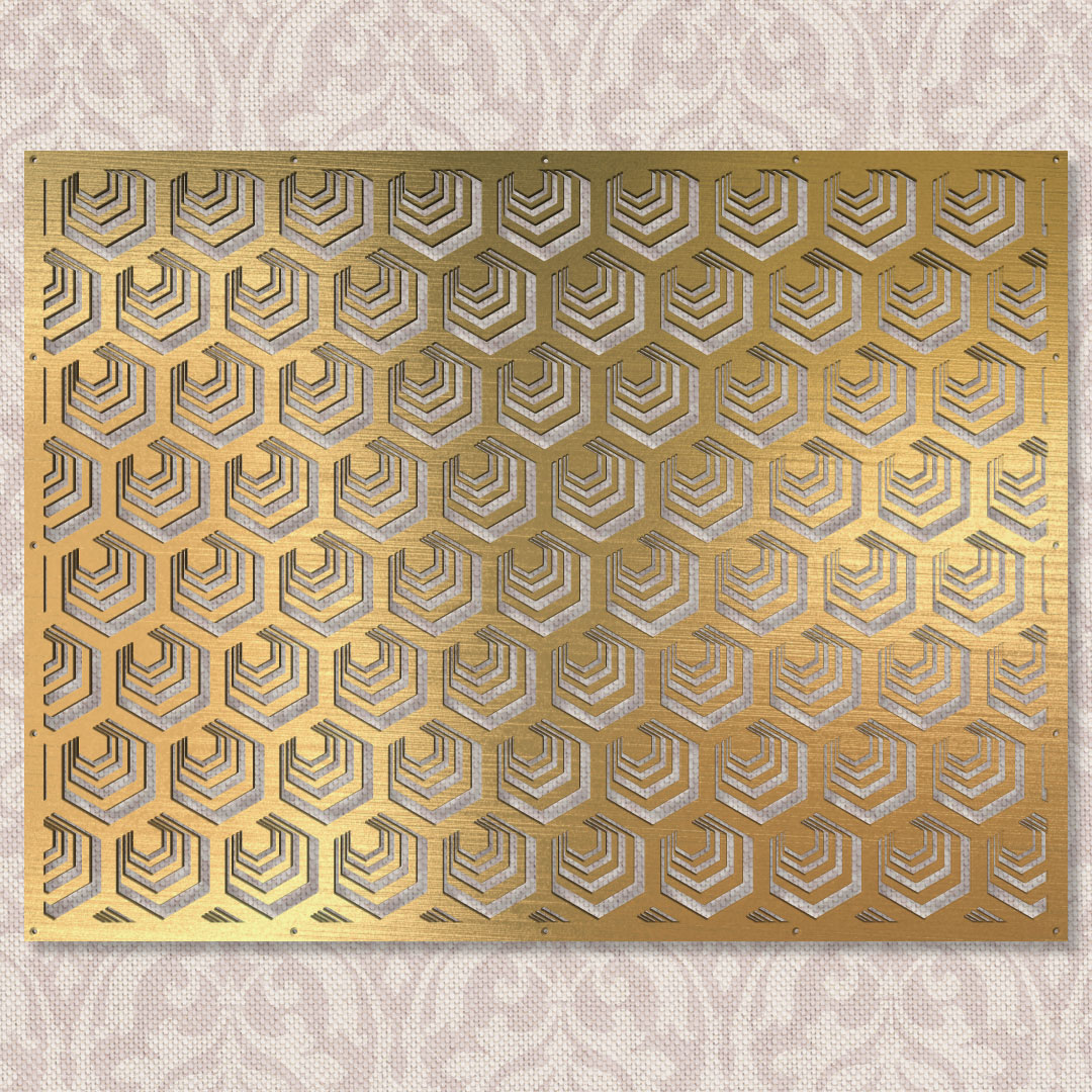 Вентиляционная решётка 800×600 мм «Шестигранное эхо» («Hexagon Echo»)